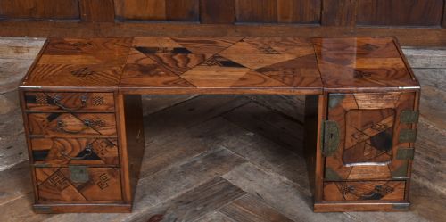 JAPANESE MEIJI PARQUETRY SCHOLARS' BOX - ADDITIONAL PHOTO 1