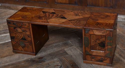 JAPANESE MEIJI PARQUETRY SCHOLARS' BOX - ADDITIONAL PHOTO 2