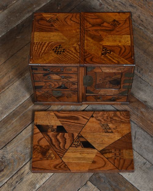 JAPANESE MEIJI PARQUETRY SCHOLARS' BOX - ADDITIONAL PHOTO 17