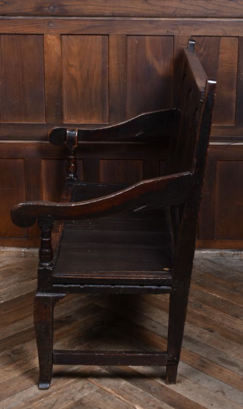 18TH CENTURY OAK HALL BENCH - ADDITIONAL PHOTO 8