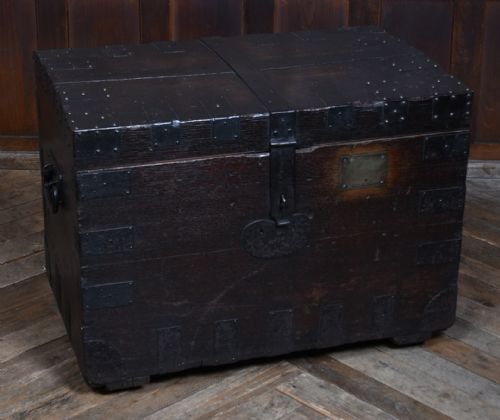 VICTORIAN IRON BOUND SILVER BOX - ADDITIONAL PHOTO 1