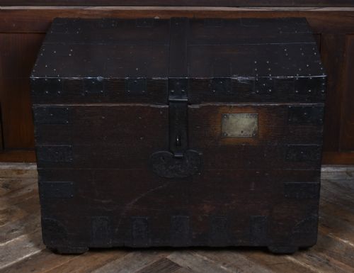 VICTORIAN IRON BOUND SILVER BOX - ADDITIONAL PHOTO 2