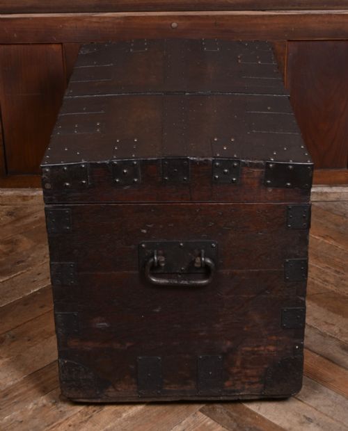 VICTORIAN IRON BOUND SILVER BOX - ADDITIONAL PHOTO 13