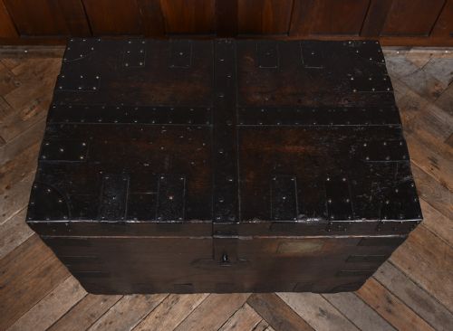 VICTORIAN IRON BOUND SILVER BOX - ADDITIONAL PHOTO 16