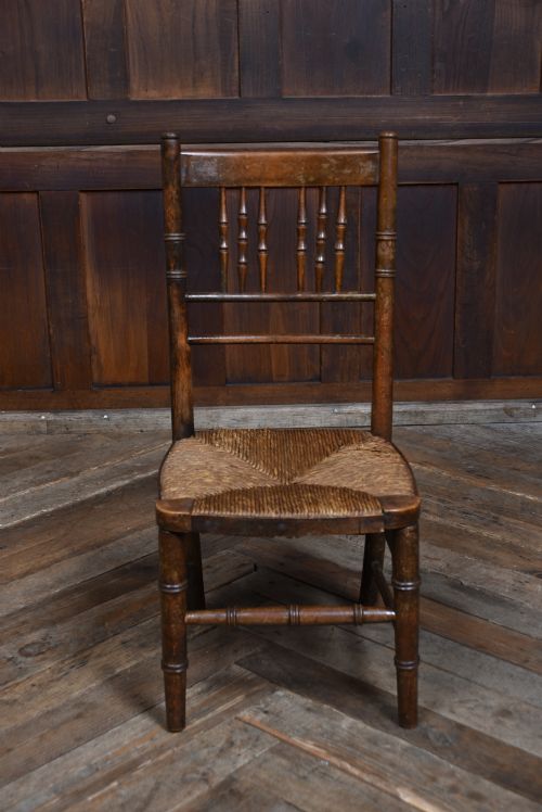19TH CENTURY BEECH CHILDS CHAIR - ADDITIONAL PHOTO 4