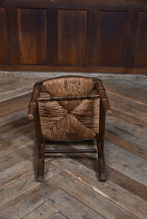 19TH CENTURY BEECH CHILDS CHAIR - ADDITIONAL PHOTO 8