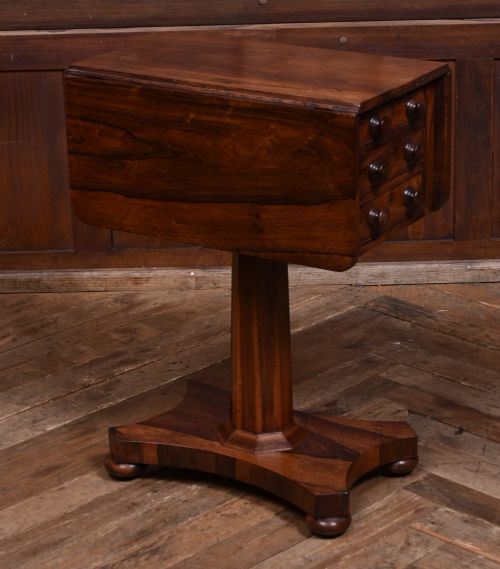 VICTORIAN ROSEWOOD DROP LEAF TABLE - ADDITIONAL PHOTO 1