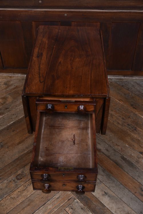 VICTORIAN ROSEWOOD DROP LEAF TABLE - ADDITIONAL PHOTO 10