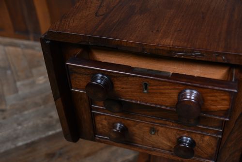 VICTORIAN ROSEWOOD DROP LEAF TABLE - ADDITIONAL PHOTO 12