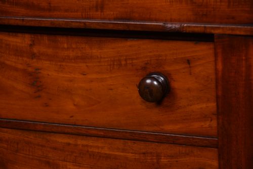 VICTORIAN MAHOGANY WELLINGTON CHEST WITH SIDE CUPBOARDS - ADDITIONAL PHOTO 6