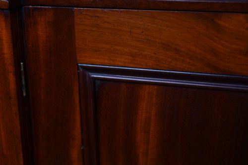 VICTORIAN MAHOGANY WELLINGTON CHEST WITH SIDE CUPBOARDS - ADDITIONAL PHOTO 17