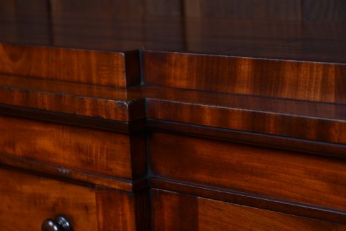 VICTORIAN MAHOGANY WELLINGTON CHEST WITH SIDE CUPBOARDS - ADDITIONAL PHOTO 18