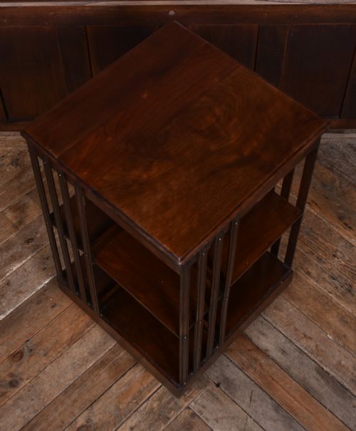EDWARDIAN MAHOGANY REVOLVING BOOKCASE - ADDITIONAL PHOTO 3