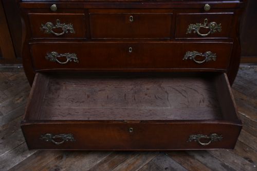 CONTINENTAL WALNUT SECRETARY BAROQUE ROLL TOP BUREAU - ADDITIONAL PHOTO 10