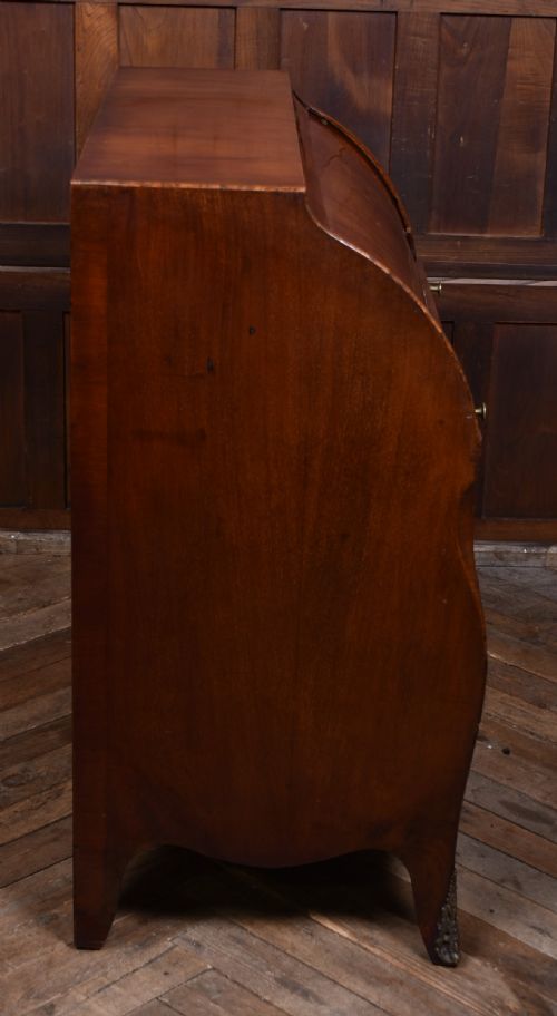 CONTINENTAL WALNUT SECRETARY BAROQUE ROLL TOP BUREAU - ADDITIONAL PHOTO 11