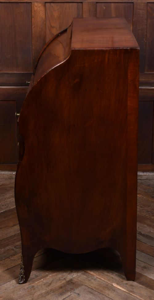 CONTINENTAL WALNUT SECRETARY BAROQUE ROLL TOP BUREAU - ADDITIONAL PHOTO 13