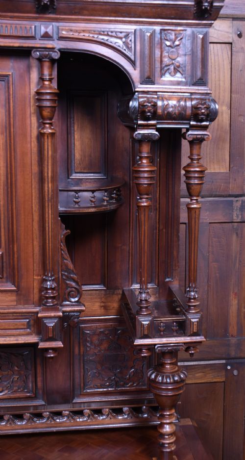 PAIR OF CONTINENTAL WALNUT CABINETS - ADDITIONAL PHOTO 6