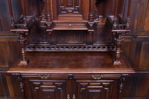 PAIR OF CONTINENTAL WALNUT CABINETS - ADDITIONAL PHOTO 7