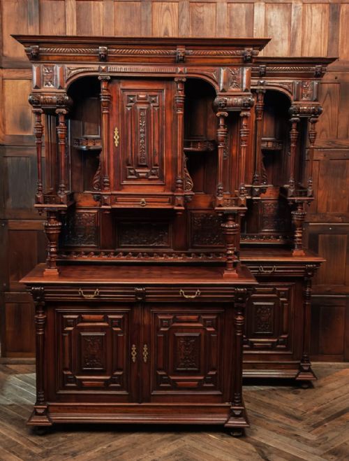PAIR OF CONTINENTAL WALNUT CABINETS - ADDITIONAL PHOTO 25