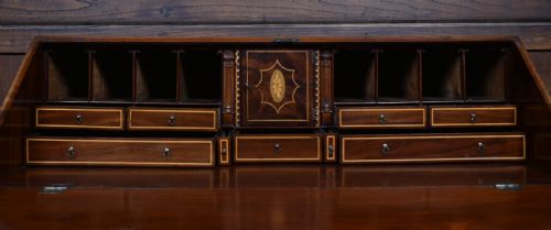 GEORGIAN MAHOGANY WRITING BUREAU - ADDITIONAL PHOTO 8
