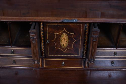 GEORGIAN MAHOGANY WRITING BUREAU - ADDITIONAL PHOTO 11