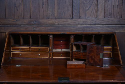 GEORGIAN MAHOGANY WRITING BUREAU - ADDITIONAL PHOTO 14