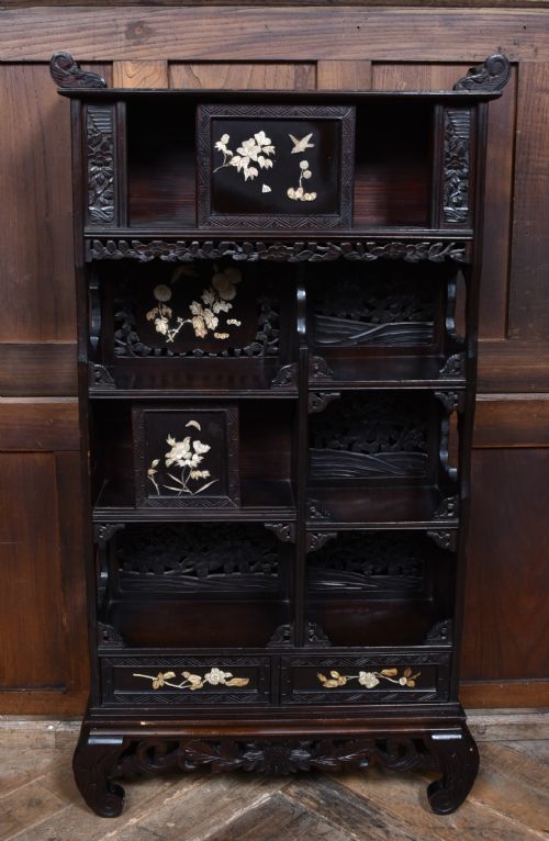 JAPANESE MEIJI PERIOD SHIBAYAMA SHADANA CABINET - ADDITIONAL PHOTO 4