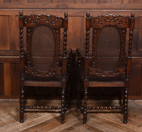 PAIR OF VICTORIAN BERGERE CHAIRS - ADDITIONAL PHOTO 3