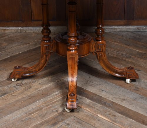 OCTAGONAL WALNUT CENTRE TABLE - ADDITIONAL PHOTO 1