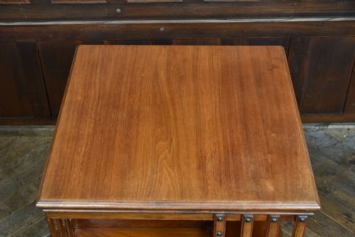 EDWARDIAN WALNUT REVOLVING BOOKCASE - ADDITIONAL PHOTO 8