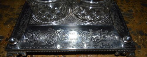 VICTORIAN EPNS DESK SET - ADDITIONAL PHOTO 1