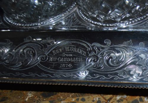 VICTORIAN EPNS DESK SET - ADDITIONAL PHOTO 2