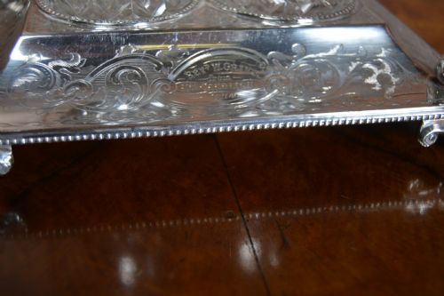 VICTORIAN EPNS DESK SET - ADDITIONAL PHOTO 7