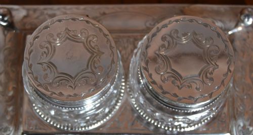VICTORIAN EPNS DESK SET - ADDITIONAL PHOTO 12