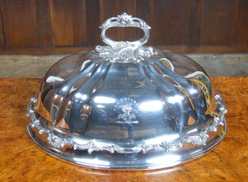 victorian epns meat dome cloche - CATEGORY: ANTIQUE METAL - DATED VICTORIAN