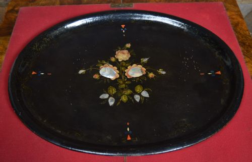 VICTORIAN PAPERMACHE TRAY - ADDITIONAL PHOTO 3