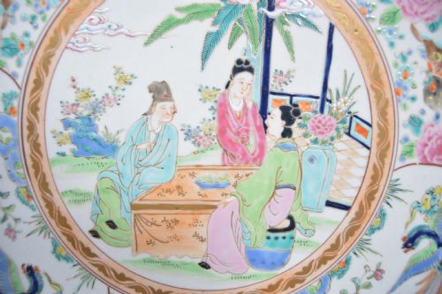 HAND PAINTED ORIENTAL CHARGER - ADDITIONAL PHOTO 1