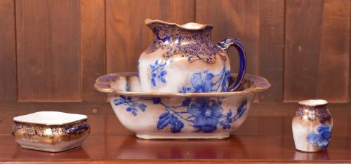 VICTORIAN 4 PC DOULTON BURSLEM JUG AND BASIN SET - ADDITIONAL PHOTO 1