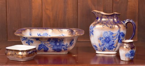 VICTORIAN 4 PC DOULTON BURSLEM JUG AND BASIN SET - ADDITIONAL PHOTO 5