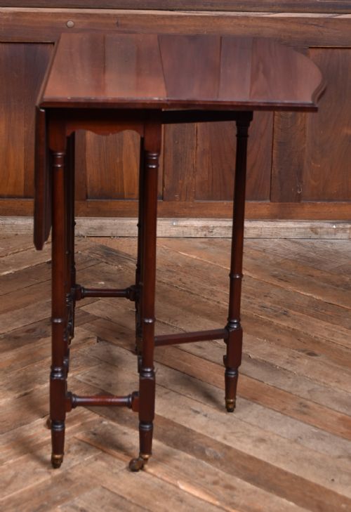 EDWARDIAN MAHOGANY DROP LEAF TABLE - ADDITIONAL PHOTO 5