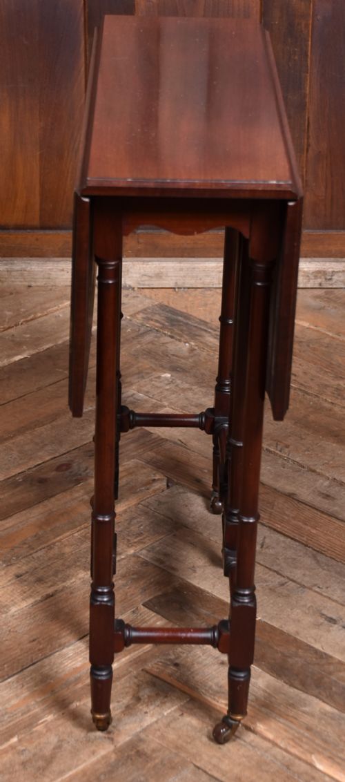 EDWARDIAN MAHOGANY DROP LEAF TABLE - ADDITIONAL PHOTO 6