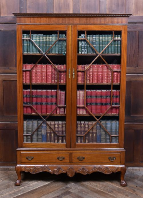 todd burns co mahogany bookcase - CATEGORY: ANTIQUE BOOKCASES - DATED EDWARDIAN