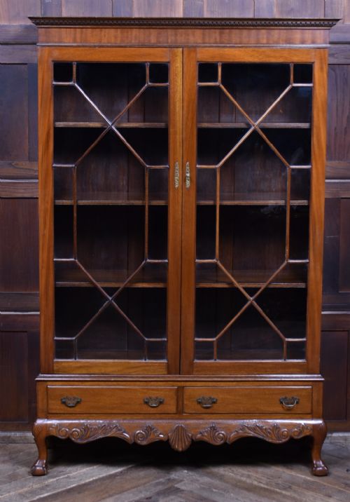 TODD BURNS CO MAHOGANY BOOKCASE - ADDITIONAL PHOTO 3