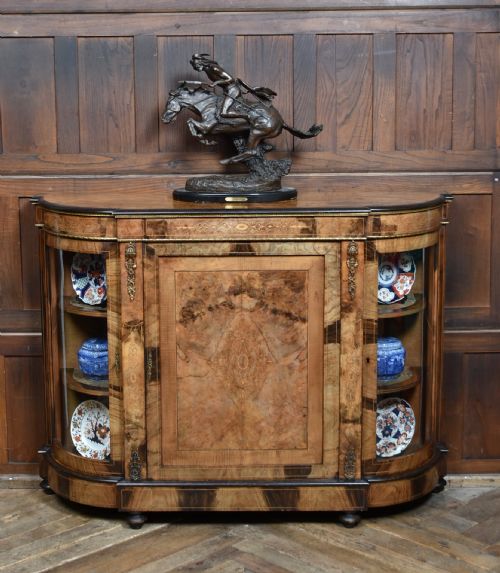 VICTORIAN WALNUT CREDENZA SIDEBOARD - ADDITIONAL PHOTO 1