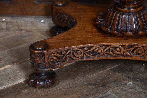 19TH CENTURY PADOUK FOLDOVER GAMES TABLE - ADDITIONAL PHOTO 9