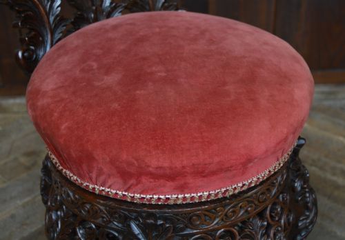BURMESE PADOUK HARPIST CHAIR - ADDITIONAL PHOTO 2