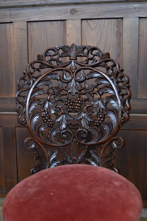 BURMESE PADOUK HARPIST CHAIR - ADDITIONAL PHOTO 4