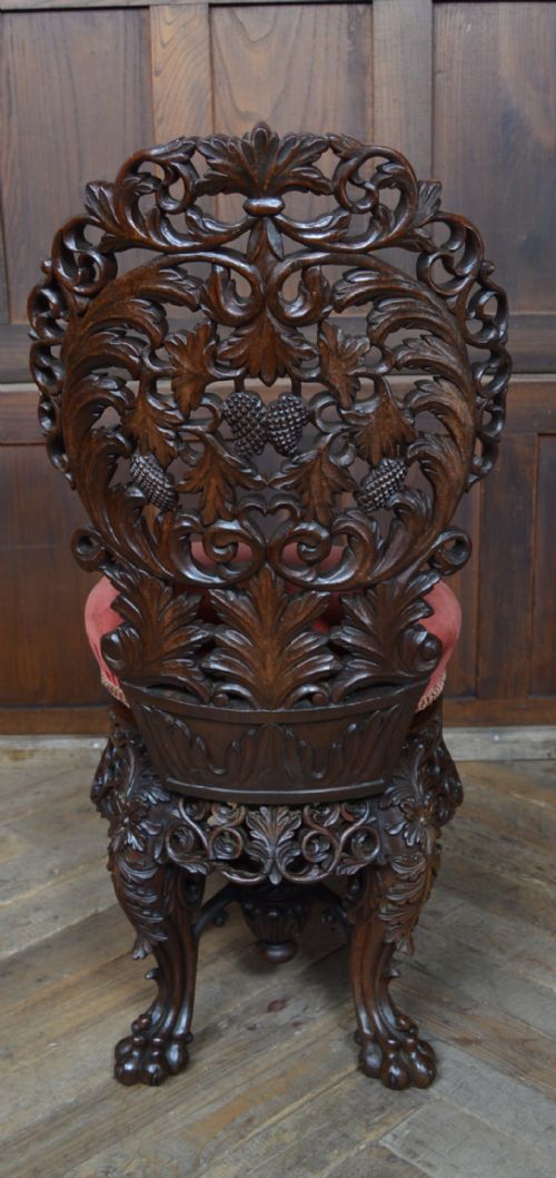BURMESE PADOUK HARPIST CHAIR - ADDITIONAL PHOTO 6