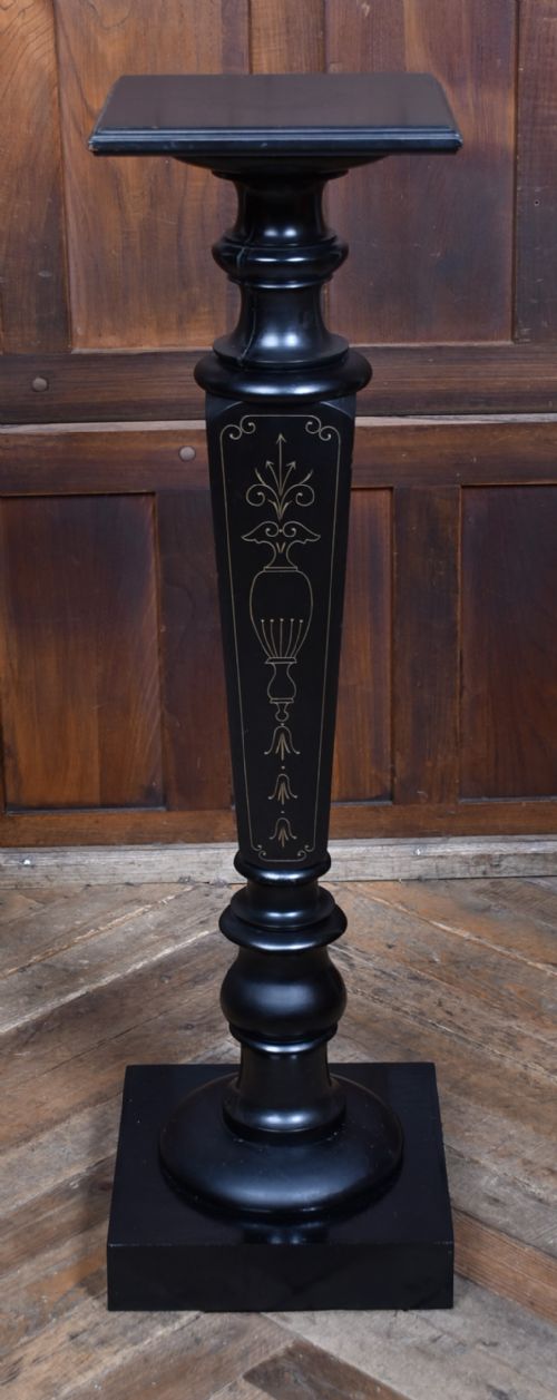VICTORIAN EBONIZED PEDESTAL - ADDITIONAL PHOTO 2