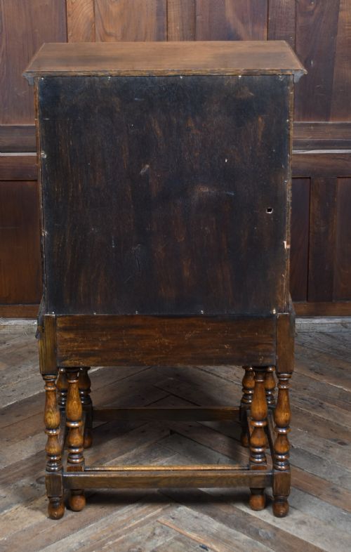 EDWARDIAN OAK WRITING BUREAU - ADDITIONAL PHOTO 11
